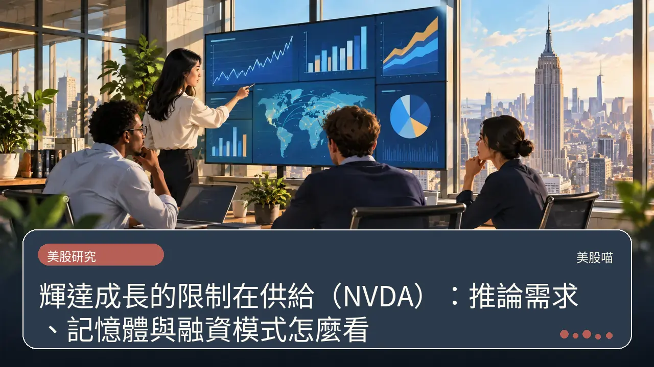 輝達成長的限制在供給（NVDA）：推論需求、記憶體與融資模式怎麼看主題插畫