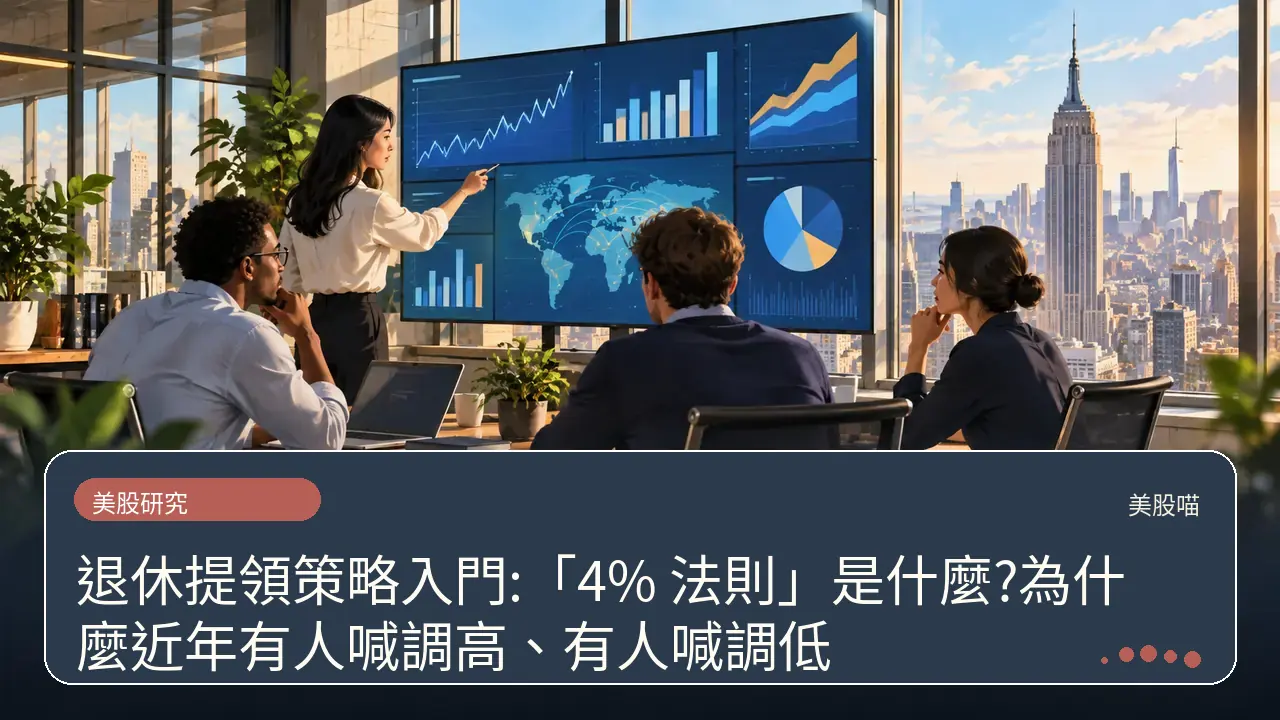 退休提領策略入門:「4% 法則」是什麼?為什麼近年有人喊調高、有人喊調低主題插畫