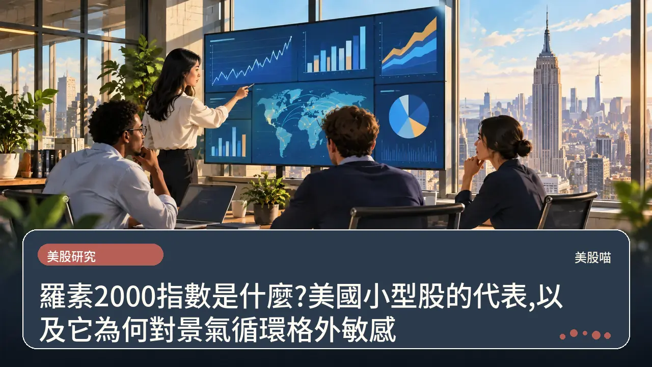 羅素2000指數是什麼?美國小型股的代表,以及它為何對景氣循環格外敏感主題插畫