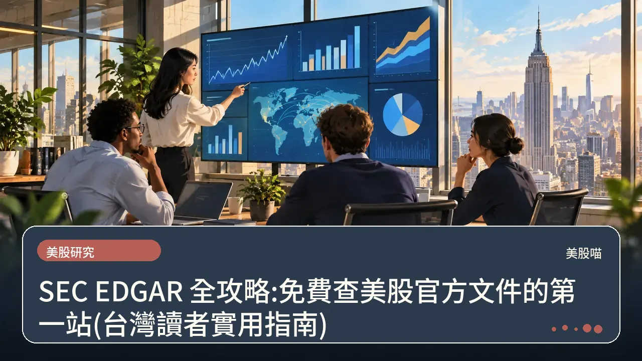 SEC EDGAR 全攻略:免費查美股官方文件的第一站(台灣讀者實用指南)主題插畫
